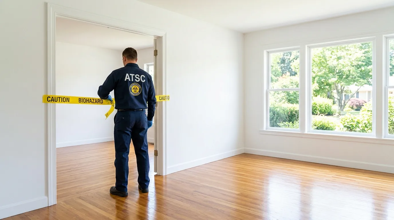 Certified biohazard cleanup crew performing Crime Scene Cleanup in Brentwood